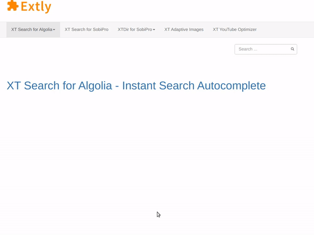 The new Instant Search Autocomplete widget for Algolia